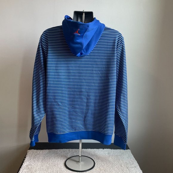 NIKE JORDAN CARMELLO ANTHONY MELO PULLOVER STRIPE HOODIE MEN'S SIZE LARGE - Picture 6 of 8